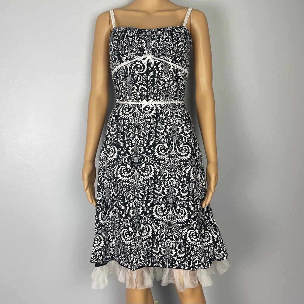 Y2K Black & White Dress - Picture 1 of 6